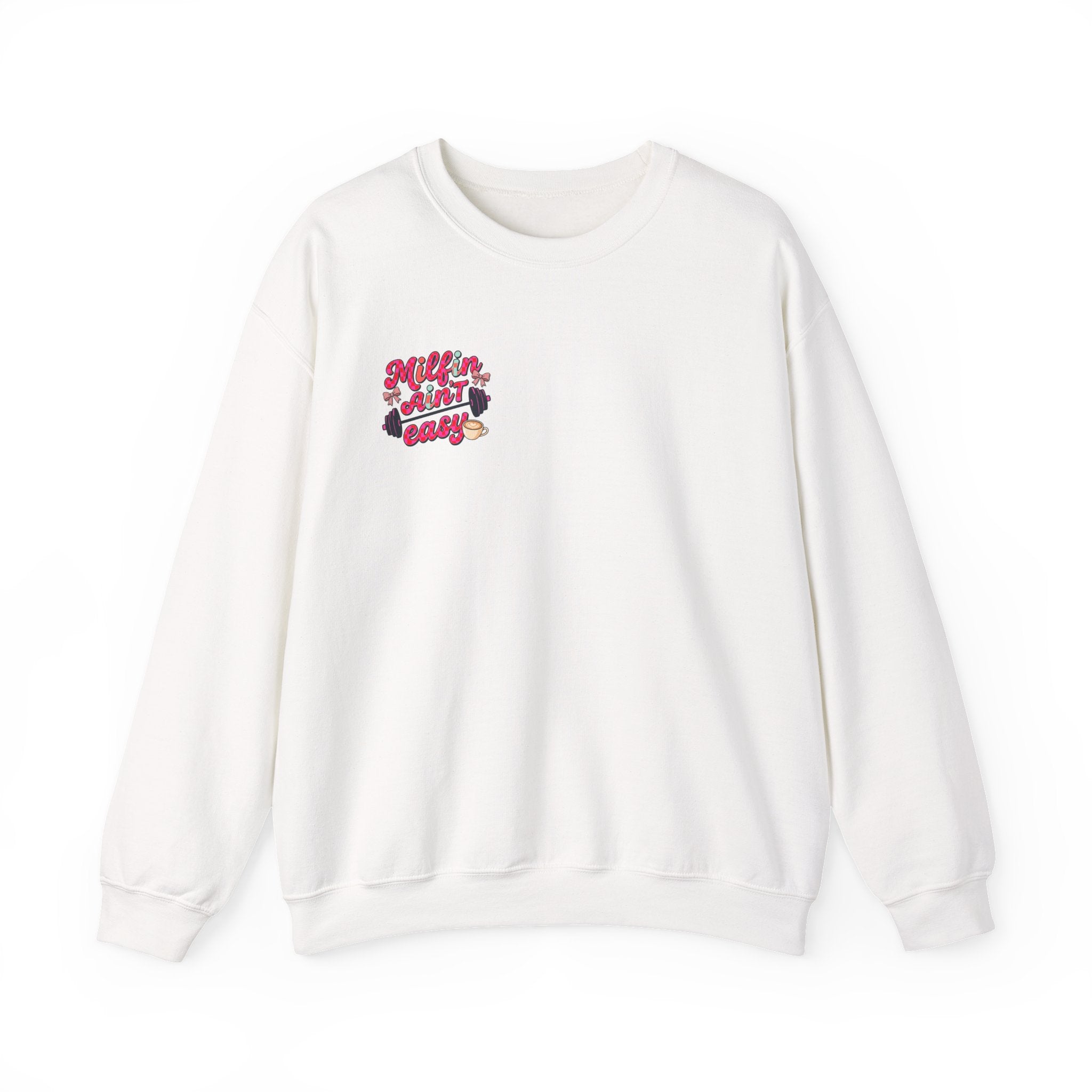 Milfin Ain't Easy Sweatshirt — Funny Mom Fitness Crewneck